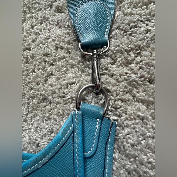 Hermes Evelyne Bag Blue Authentic - Picture 5 of 13